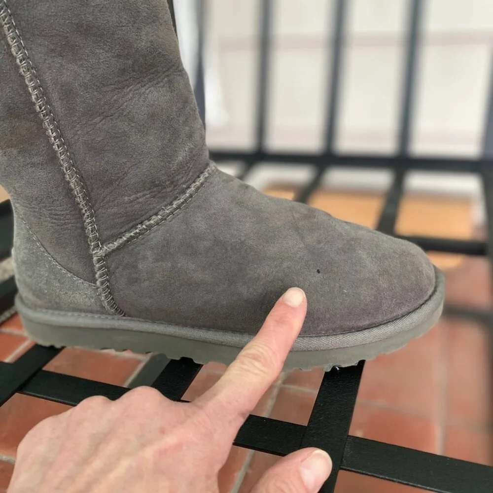 UGG Classic Tall II Women's, Gray, Size 6, Good Condition